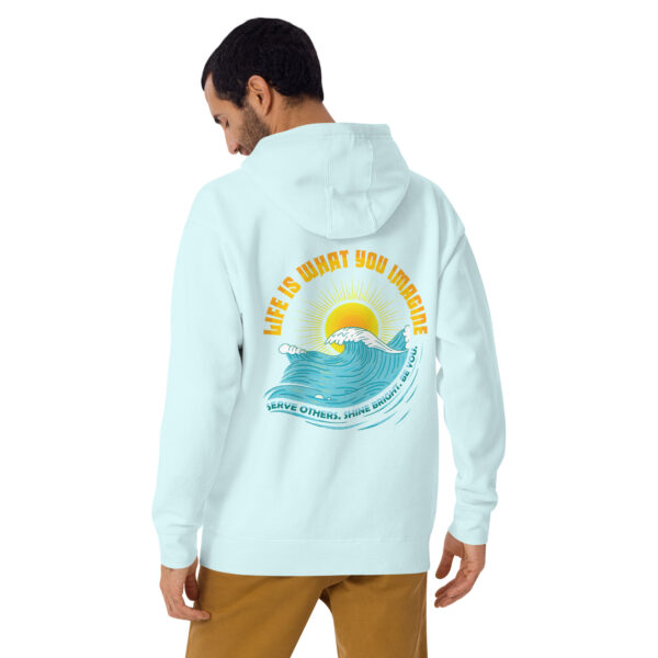 "Life Is What You Imagine" Unisex Hoodie - Image 10