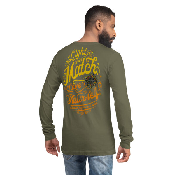 "Light Your Match" Unisex Long Sleeve Tee - Image 13